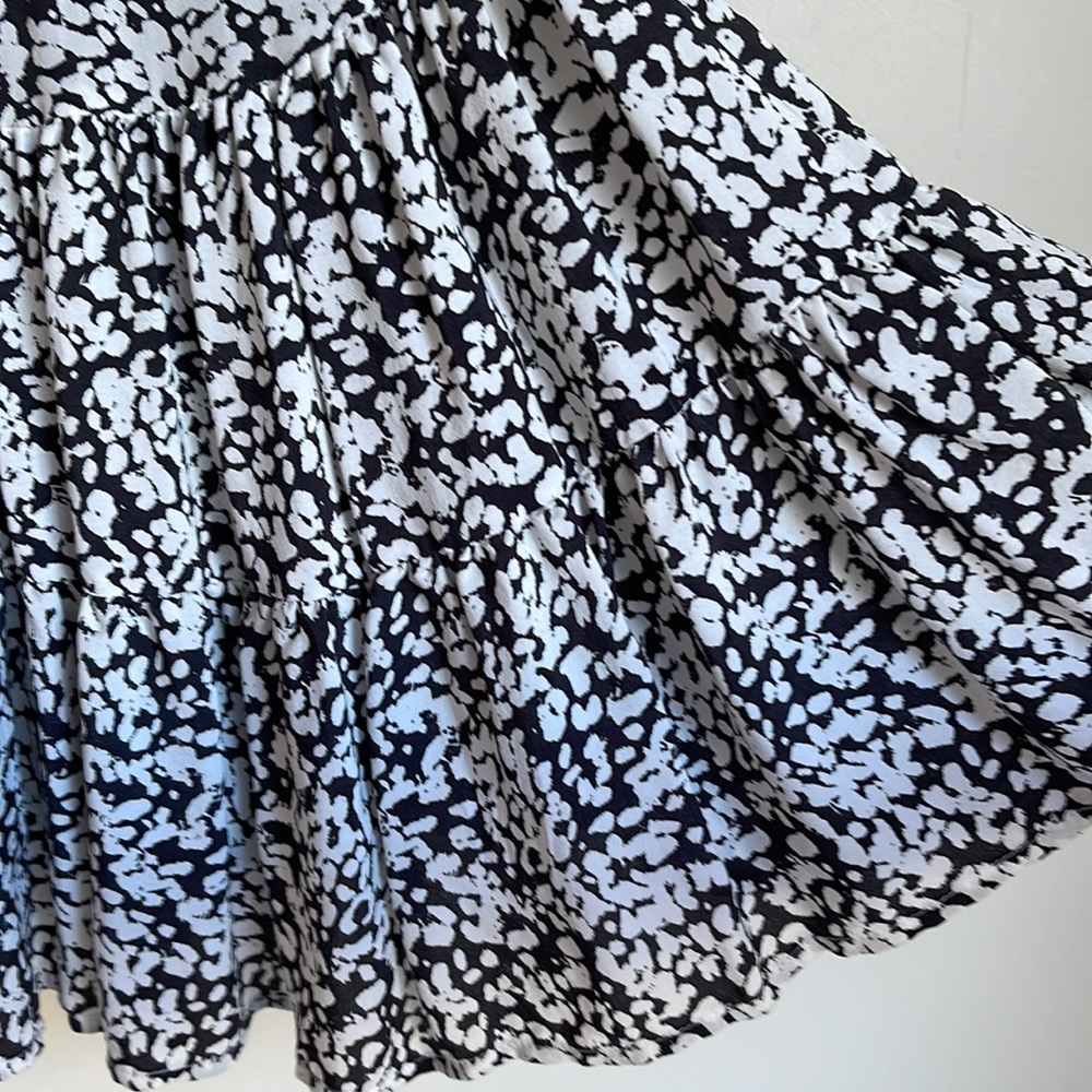ZARA | Claris black and white long sleeve mini dress - Picture 11 of 13